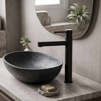 Rea Baterie umyvadlová vysoká Tess Black REA-B0229