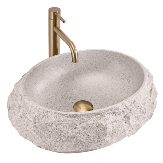 REA Umyvadlo na desku Mika Beige REA-U4332