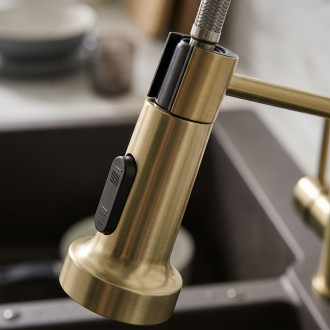 Uzávěr s perlátorem pro kuchyňskou baterii REA Colin Brush Gold