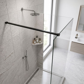 Vzpěra pro sprchovou zástěnu 150 cm Rea Black