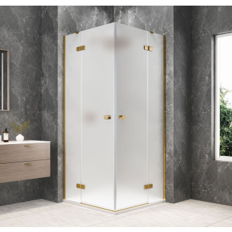 GLOBE GOLD MATT čtvercový sprchový kout 900x900mm, rohový vstup, matné sklo GB5990MG
