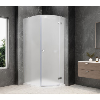 GLOBE CHROME čtvrtkruhový sprchový kout 800x900mm, matné sklo, pravé GB2890MRC