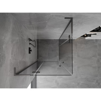 Mexen Mist-H L Duo kabina prysznicowa uchylna 105 x 105 cm, transparent, gun metal - 8A5L-105L-105P-95-00