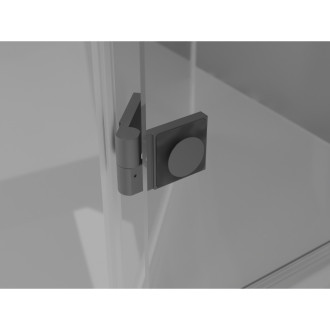Mexen Mist-H L Duo kabina prysznicowa uchylna 105 x 105 cm, transparent, gun metal - 8A5L-105L-105P-95-00