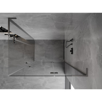 Mexen Mist-H L Duo kabina prysznicowa uchylna prawa 100 x 120 cm, transparent, gun metal - 8A5L-100L-120P-95-00