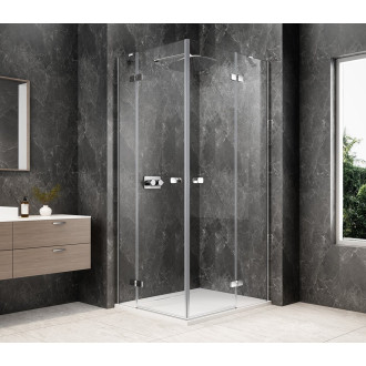 GLOBE CHROME obdélníkový sprchový kout 1100x800mm, rohový vstup, čiré sklo GB5180C