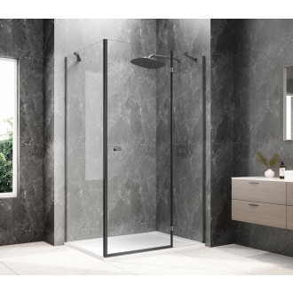 GLOBE GUN METAL obdélníkový sprchový kout 1100x800mm, čiré sklo, pravé GB1011-3215RGM