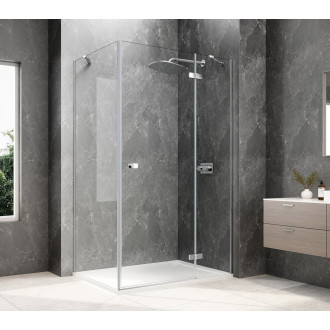 GLOBE CHROME obdélníkový sprchový kout 800x1000mm, čiré sklo, pravé GB1080-3415RC