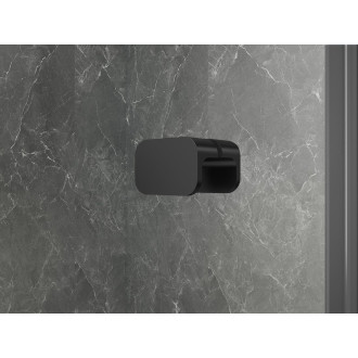 GLOBE BLACK čtvercový sprchový kout 800x800mm, čiré sklo, pravé