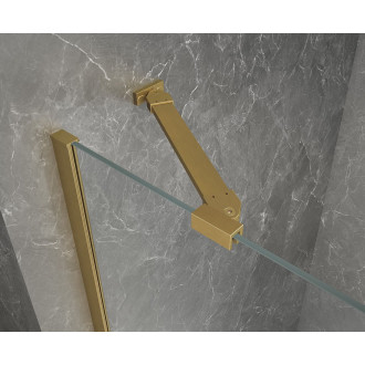 GLOBE GOLD MATT čtvercový sprchový kout 800x800mm, čiré sklo, levé