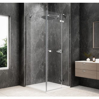 GLOBE CHROME čtvercový sprchový kout 900x900mm, čiré sklo, pravé GB1090-3315RC