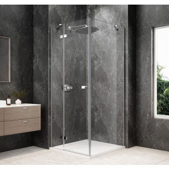 GLOBE CHROME čtvercový sprchový kout 1000x1000mm, čiré sklo, levé GB1010-3415LC