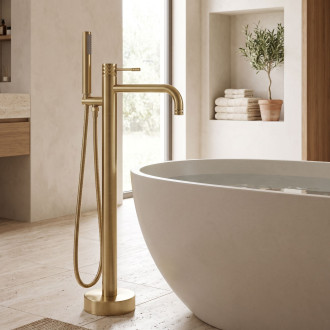 Volně stojící baterie Rea Lungo Diamond Brush Gold