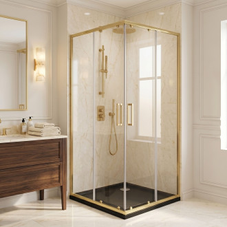 Rea Sprchový kout REA City 80x80 Gold Brush REA-K6444