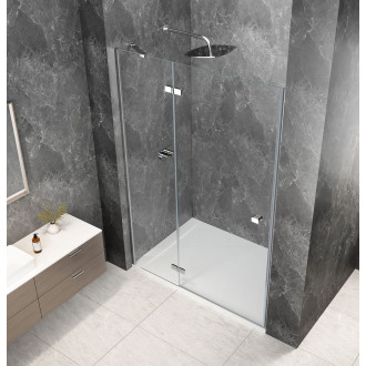 GLOBE CHROME sprchové dveře do niky 1100mm, čiré sklo, levé