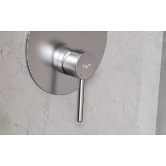 Podomítkový 3-otvorový vanový set VEO broušený nikl