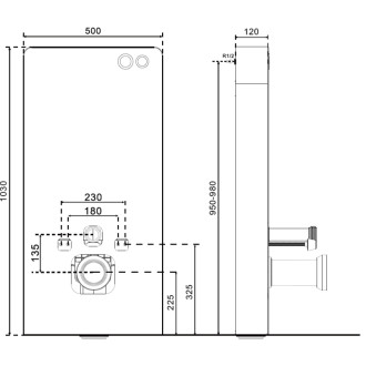 Mexen zestaw natynkowy WC stelaż pneumatyczny Tex Air G z miską WC Lena i deską wolnoopadającą, szary jasny mat