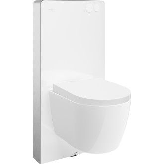 Mexen WC sada k omítce, pneumatický rám Tex Air G s mísou Carmen Tornado a sedátkem s tlumeným dovíráním, bílá