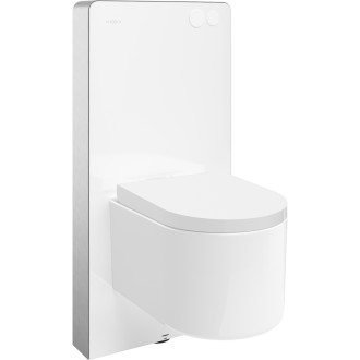 Mexen WC sada k omítce, pneumatický rám Tex Air G s mísou Sofia Tornado a sedátkem s tlumeným dovíráním, bílá