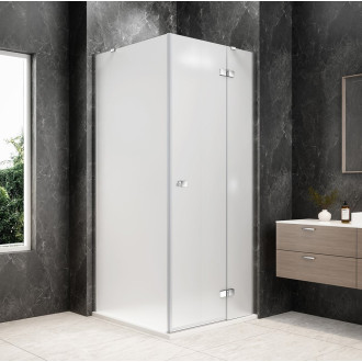 GLOBE CHROME čtvercový sprchový kout 1000x1000mm, matné sklo, pravé GB1010-3415MRC