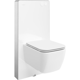 Mexen WC sada k montáži na povrch, pneumatický rám Tex Air G s mísou Stella a sedátkem s tlumeným dovíráním, bílá - 615030680800A-20