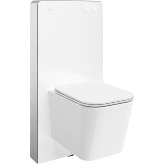 Mexen WC sada k montáži na povrch, pneumatický rám Tex Air G s mísou Stella a sedátkem s tlumeným dovíráním, bílá - 615030680800A-20