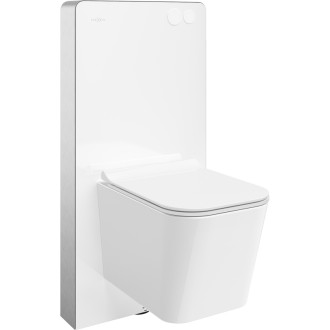 Mexen WC sada k montáži na povrch, pneumatický rám Tex Air G s mísou Teo a sedátkem s tlumeným dovíráním, bílá - 615030850600A-20