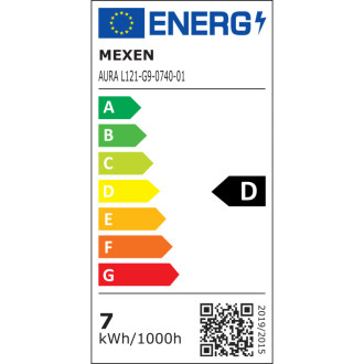 LED žárovka Mexen Aura G9, 7W, teplá - 3000K, 950 lm - L121-G9-0730-01