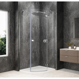 GLOBE CHROME čtvrtkruhový sprchový kout 1000x900mm, čiré sklo, pravé GB2190RC