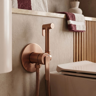 Podomítková bidetová baterie Rea Ontario Brush Copper
