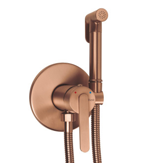 Podomítková bidetová baterie Rea Ontario Brush Copper