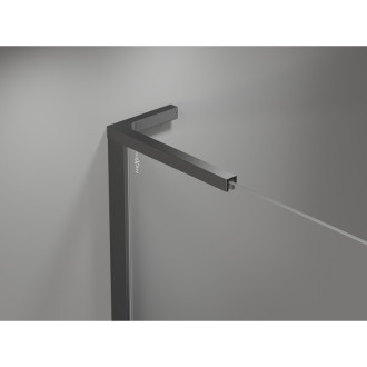 Mexen Mist-H L drzwi prysznicowe uchylne prawe 135 cm, transparent, gun metal - 8A5L-135-001-95-00-P
