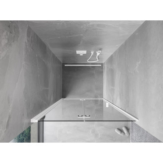 Mexen Mist-F drzwi prysznicowe składane lewe 60 cm, transparent, chrom - 8A6-060-000-01-00-L