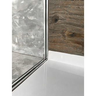 ARCHITEX sada pro neviditelné uchycení skla, podlaha-stěna-strop, 1615x2600mm, leštěný hliník