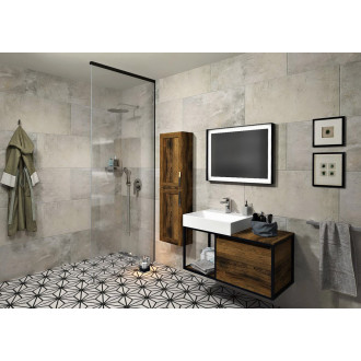 ARCHITEX sada pro neviditelné uchycení skla, podlaha-stěna-strop, 1615x2600mm, černá mat