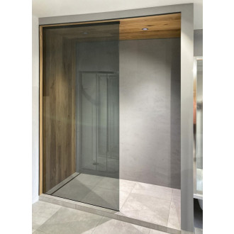 ARCHITEX sada pro neviditelné uchycení skla, podlaha-stěna-strop, 1615x2600mm, černá mat