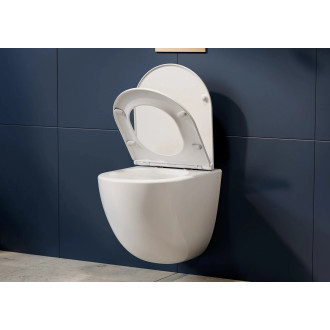 Závěsné WC ASPEN ERGO WHITE s FLAT sedátkem Soft-close, kapotované