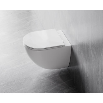 Závěsné WC ASPEN ERGO WHITE s FLAT sedátkem Soft-close, kapotované