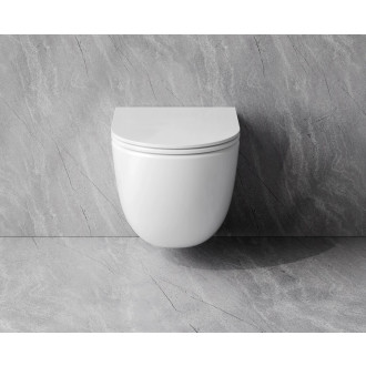 Závěsné WC ASPEN ERGO WHITE s FLAT sedátkem Soft-close, kapotované