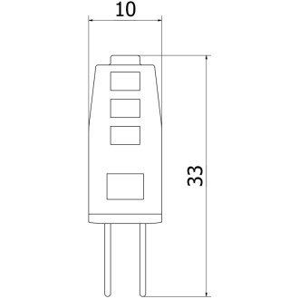 Mexen Oris żarówka LED G4, 1,5W, Neutralna - 4000K, 185 lm - L115-G4-0140-01