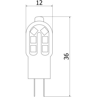 Mexen Oris żarówka LED G4, 1,5W, Neutralna - 4000K, 140 lm - L115-G4-0140-03
