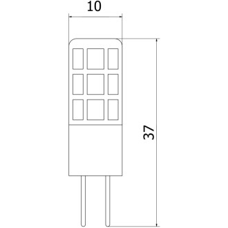 Mexen Oris żarówka LED G4, 2W, Ciepła - 3000K, 250 lm - L115-G4-0230-02