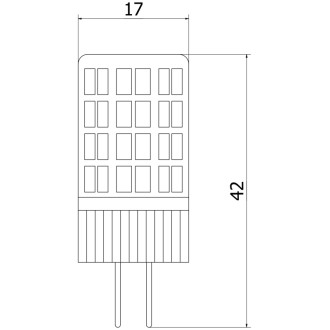 Mexen Oris żarówka LED G4, 4W, Neutralna - 4000K, 480 lm - L115-G4-0440-01