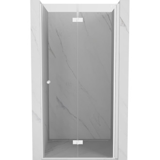 Sprchové dveře Mexen Mist-F levé skládací 60 cm, průhledné, bílé - 8A6-060-000-20-00-L