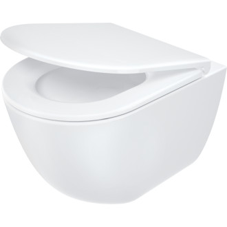 Miska WC z deską bezkołnierzowa - spłukiwanie wirowe