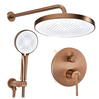 Rea Grace Brush Copper + BOX Podomítková sprchová sada REA-P4408