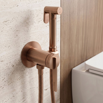 Podomítková bidetová baterie Rea Grace Brush Copper