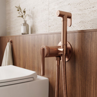 Podomítková bidetová baterie Rea Grace Brush Copper