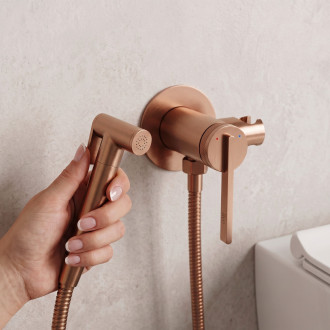 Podomítková bidetová baterie Rea Grace Brush Copper