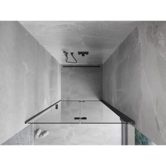 Mexen Mist-F drzwi prysznicowe składane prawe 95 cm, transparent, gun gray szczotkowany - 8A6-095-000-66-00-P